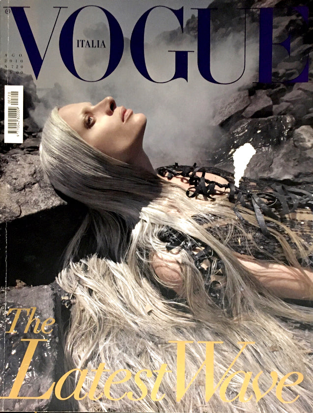VOGUE Italia Magazine August 2010 KRISTEN MCMENAMY Lindsay Lohan ABBEY