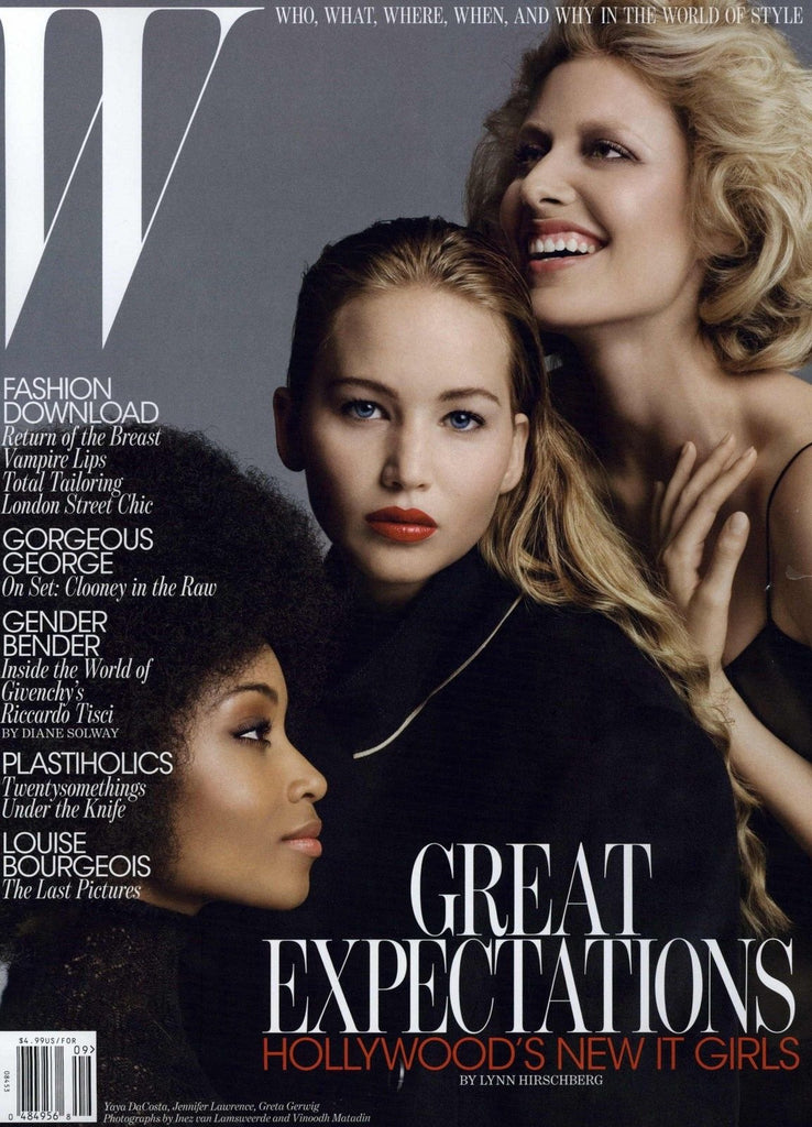 W Magazine September 2010 JENNIFER LAWRENCE Lara Stone GEORGIA MAY JAGGER Walker