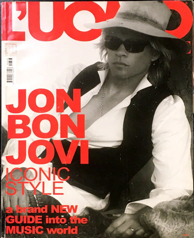 L'UOMO VOGUE Magazine September 2005 JON BON JOVI Michael Pitt ALEX BAND Patti Smith