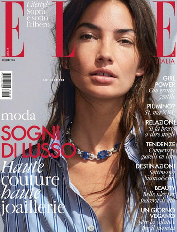 ELLE Italia Magazine December 2016 LILY ALDRIDGE Daga Ziober IMMY WATERHOUSE Oliviero Toscani - magazinecult