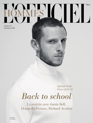 L'OFFICIEL HOMMES Magazine Paris September 2016 JAMIE BELL Donatella Versace