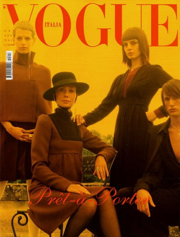 VOGUE Magazine Italia September 2001 MARISA BERENSON Natasa Vojnovic LIYA KEBEDE