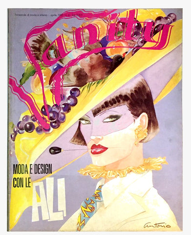 VANITY Fashion Vintage Magazine April 1983 CAPUCCI Portfolio by ANTONIO LOPEZ