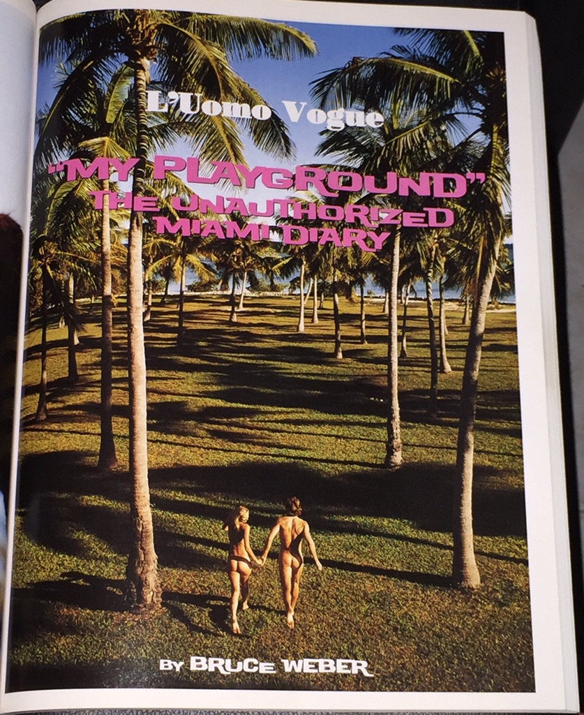 BRUCE WEBER 106 pages JACK PIERSON James Franco ROBERTO BOLLE Uomo VOGUE Magazine