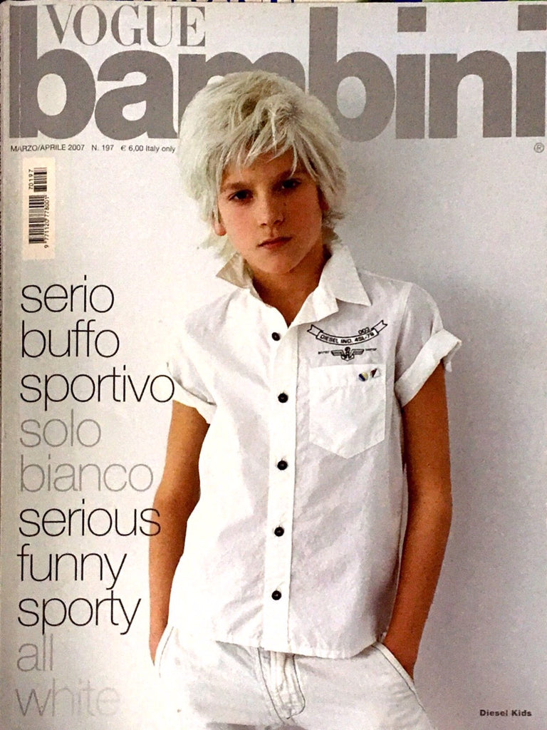 VOGUE BAMBINI Kids Children Enfant Fashion ITALIA Magazine March 2007