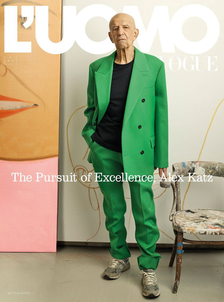 L'UOMO VOGUE Magazine July 2021 ALEX KATZ Brand New COVER 2 English Text