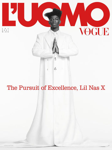 L'UOMO VOGUE Magazine July 2021 LIL NAS X Brand New COVER 3 English Text