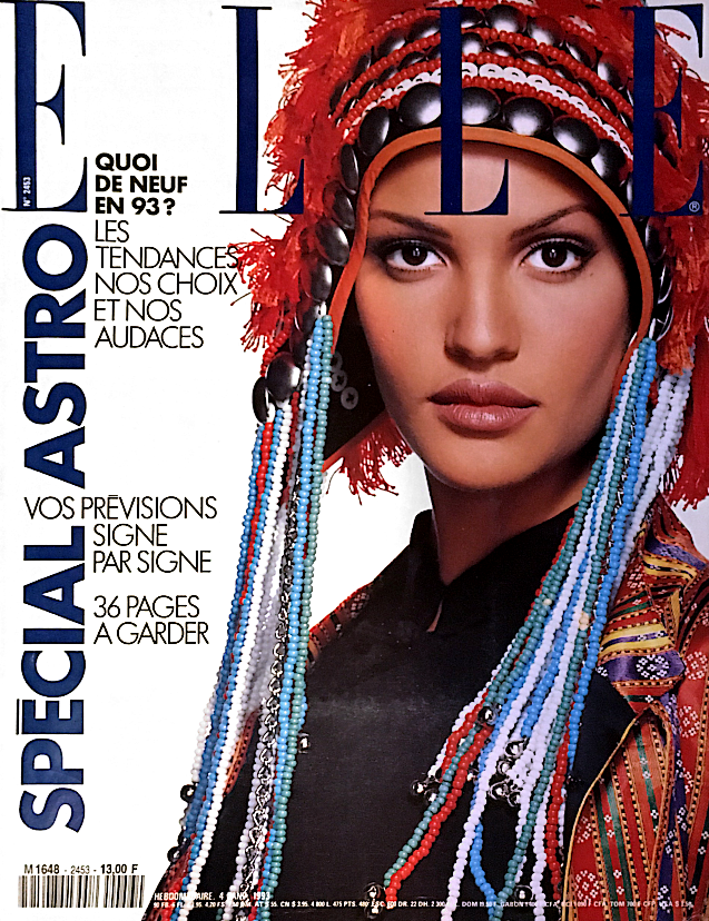 ELLE Magazine France #2453 January 1993 CLAUDIA MASON Shiraz Tal