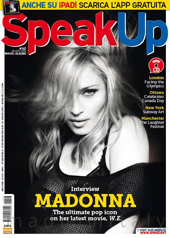 MADONNA Speak Up Magazine Italia JUNE 2012 with audio CD included