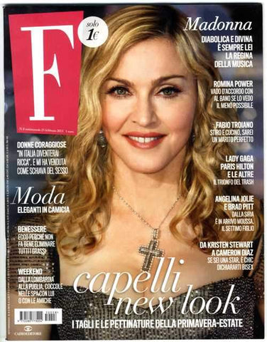 Fashion Magazine February 2015 MADONNA Romina Power ELIZABETH TAYLOR Kristina Brown