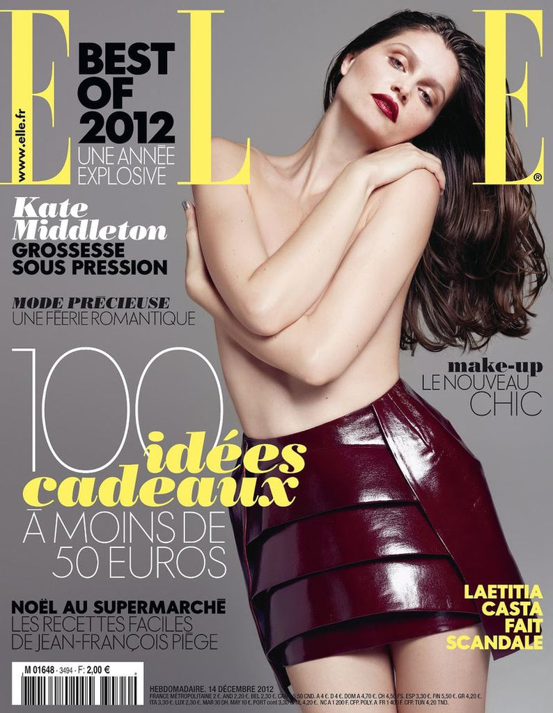 ELLE Magazine France 14 December 2012 LAETITIA CASTA Estee Rammant #3494