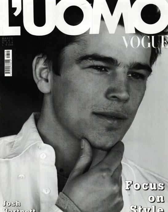 L'UOMO VOGUE Magazine March 2001 JOSH HARTNETT Paolo Roversi BRUCE WEBER David Bowie