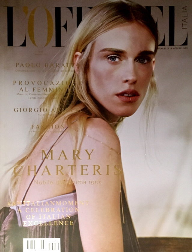 L'OFFICIEL ITALIA Magazine May 2015 MARY CHARTERIS Caroline Vreeland GRACE MCKAGAN