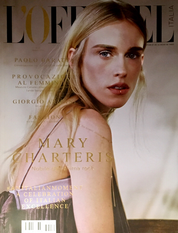L'OFFICIEL Magazine ITALIA May 2015 MARY CHARTERIS Caroline Vreeland GRACE MCKAGAN