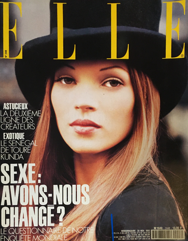 ELLE France Magazine November 1992 KATE MOSS Nadja Auermann PAMELA HANSON - magazinecult