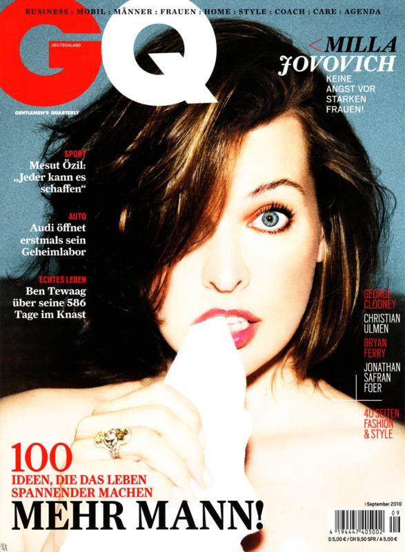 GQ Germany Magazine september 2010 MILLA JOVOVICH Bryan Ferry