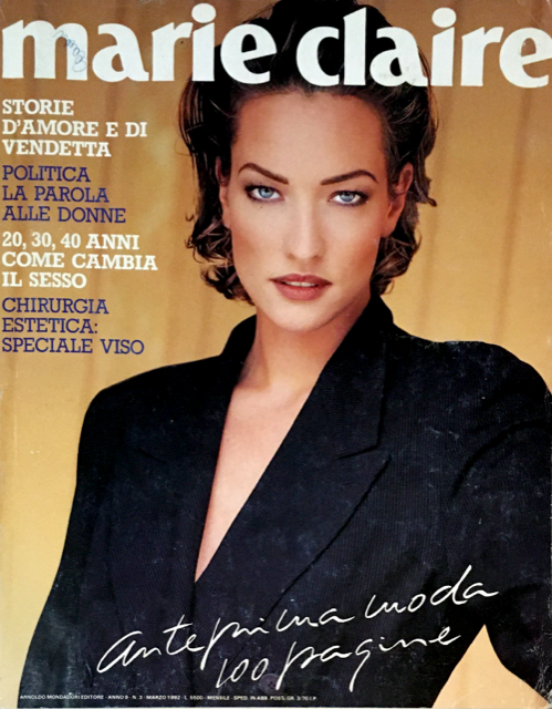MARIE CLAIRE Italia Magazine 1992 TATJANA PATITZ Nadja Auermann EVA HERZIGOVA