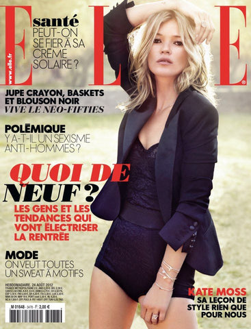 ELLE Magazine France August 2012 KATE MOSS Imogen Newton #3478