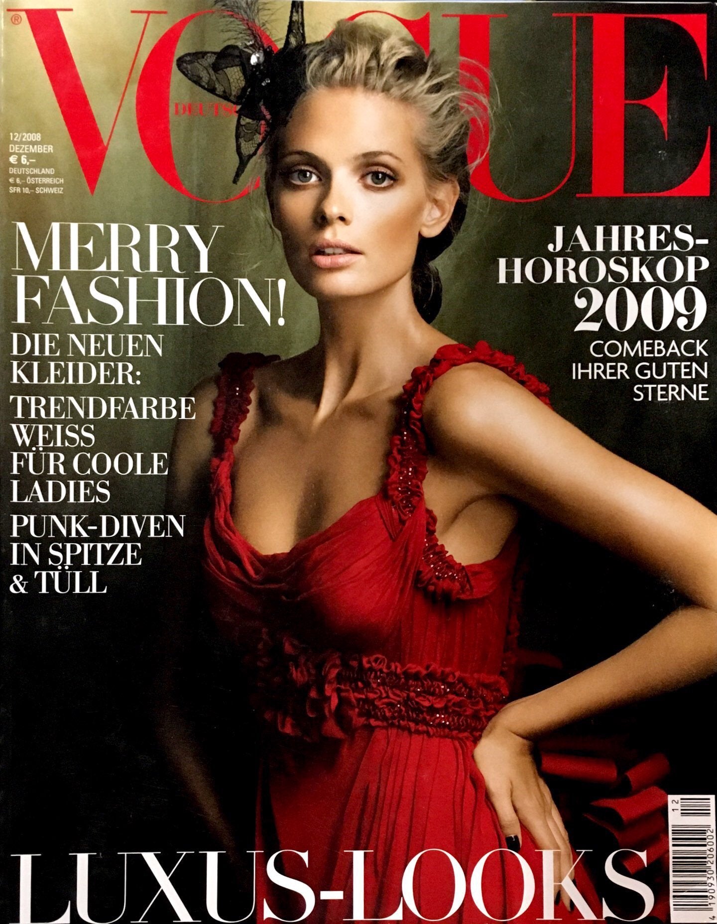 VOGUE Germany Magazine December 2008 JULIA STEGNER Kim Noorda KARLIE K