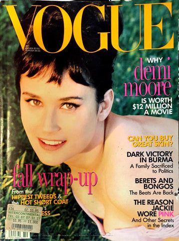 VOGUE US Magazine October 1995 DEMI MOORE Helmut Newton KATE MOSS Stella Tennant