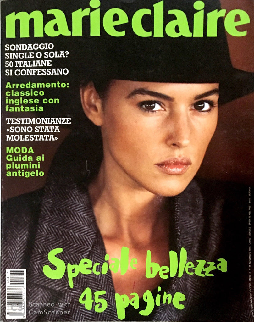Marie Claire Italy Magazine 1994 MONICA BELLUCCI Helena Christensen YASMEEN GHAURI - magazinecult