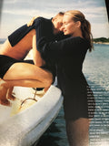 GLAMOUR France Magazine AUGUST 1994 ALBERT DELEGUE Estelle Lefebure FARIDA KHELFA