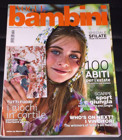 VOGUE BAMBINI Kids Children Enfant Fashion ITALIA Magazine March 2011