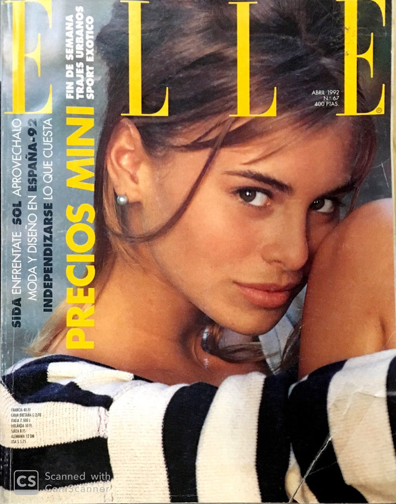 ELLE Magazine Spain April 1992 NIKI TAYLOR Lothar Schmid UMA THURMAN Penelope Cruz