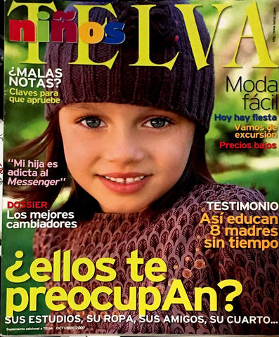 TELVA NINOS October 2007 Kids Children Bambini Enfant SPANISH Fashion Magazine