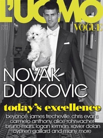 NOVAK DJOKOVIC L'UOMO VOGUE Magazine July 2011 Beyonce XAVIER DOLAN Chris Evans