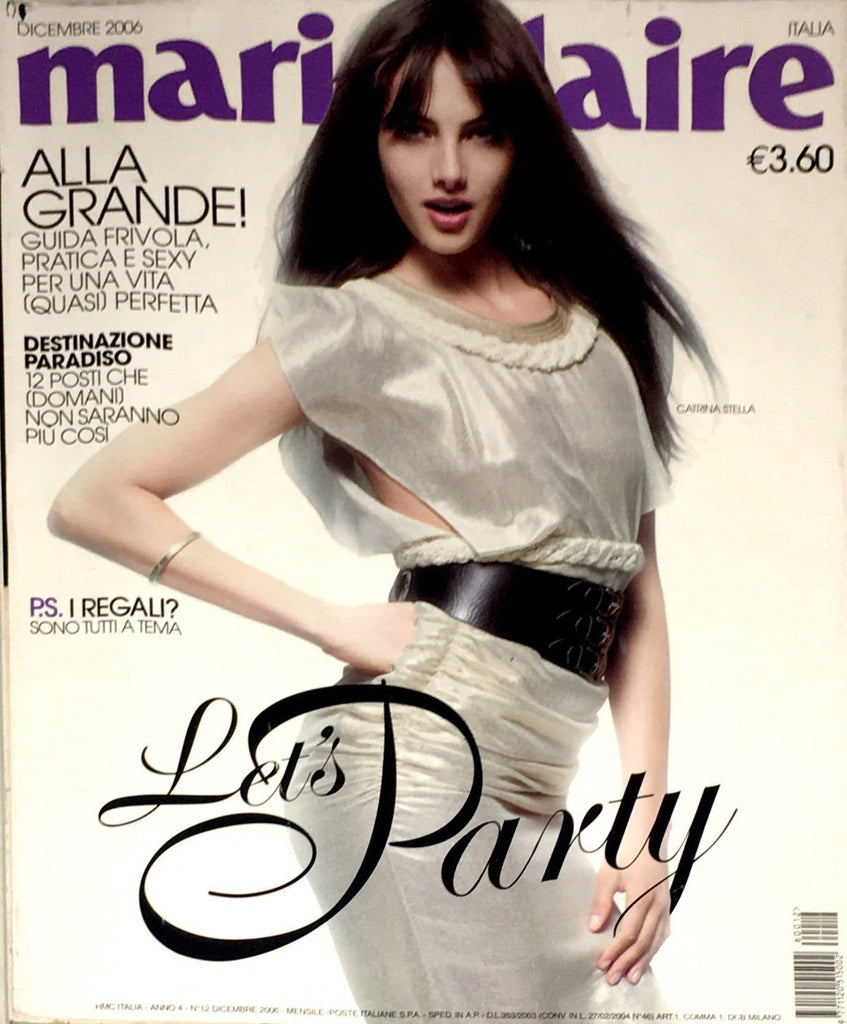 MARIE Claire Magazine Italia December 2006 CATRINA STELLA Alyssa Miller ADINA FOHLIN
