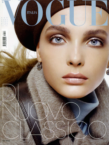 VOGUE Magazine Italia November 2005 SNEJANA ONOPKA Natasha Poly FREJA BEHA Bruce Weber