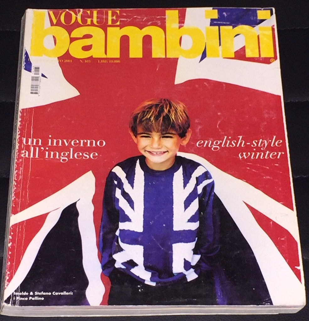 VOGUE BAMBINI Kids Children Enfant Fashion ITALIA Magazine July 2001