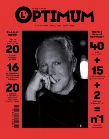 L'OPTIMUM Magazine February 2015 GIORGIO ARMANI Brand New
