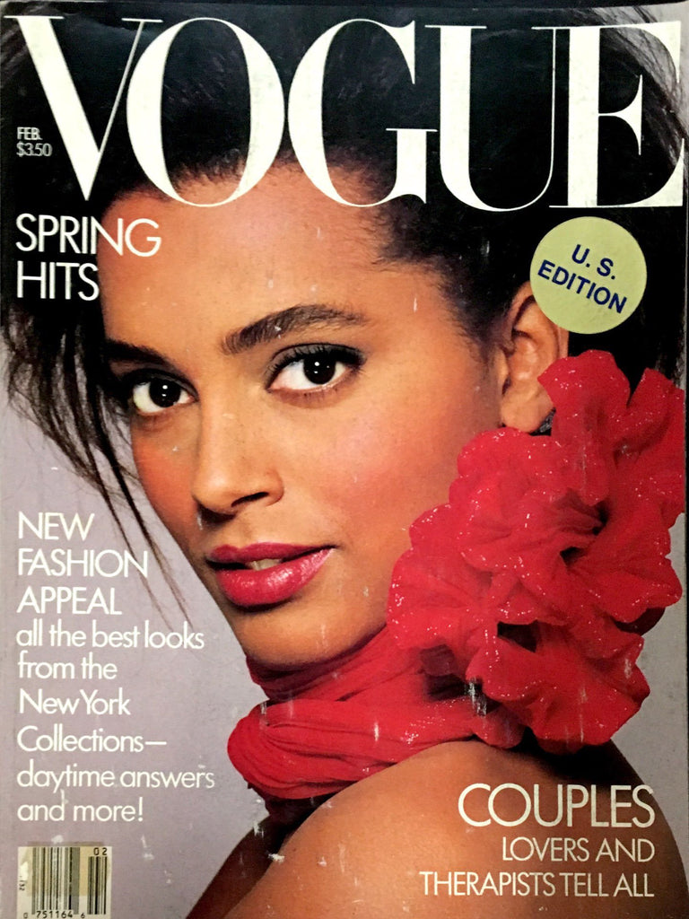 VOGUE Magazine US February 1987 LOUISE VYENT Cindy Crawford NAOMI CAMPBELL