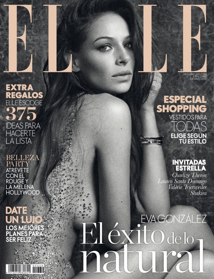 ELLE Spain Magazine December 2014 EVA GONZALEZ Charlize Theron MARTA ORTIZ Shakira