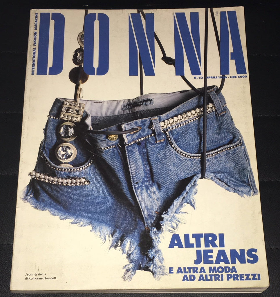 DONNA Magazine Italy April 1986 CLAUDIA MASON Famke Janssen AMANDA LEAR Chancellor