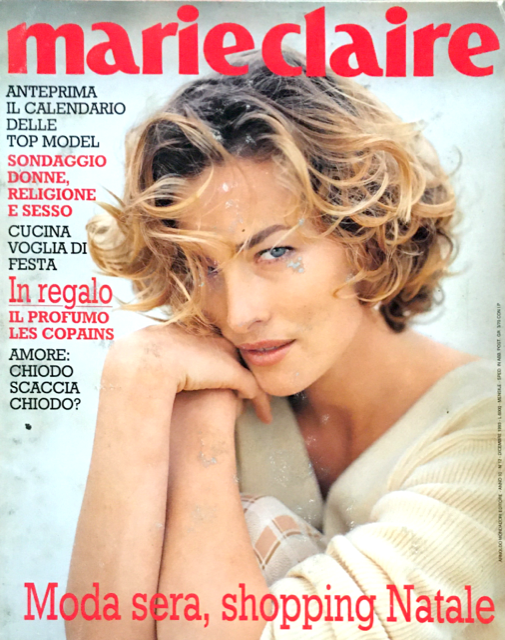 Marie Claire Italia Magazine December 1993 TATJANA PATITZ Bridget Hall NINA BROSH Cecilia Chancellor - magazinecult