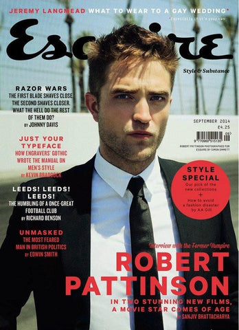 ESQUIRE UK Magazine September 2014 Robert Pattinson 12 pages pictorial NEW