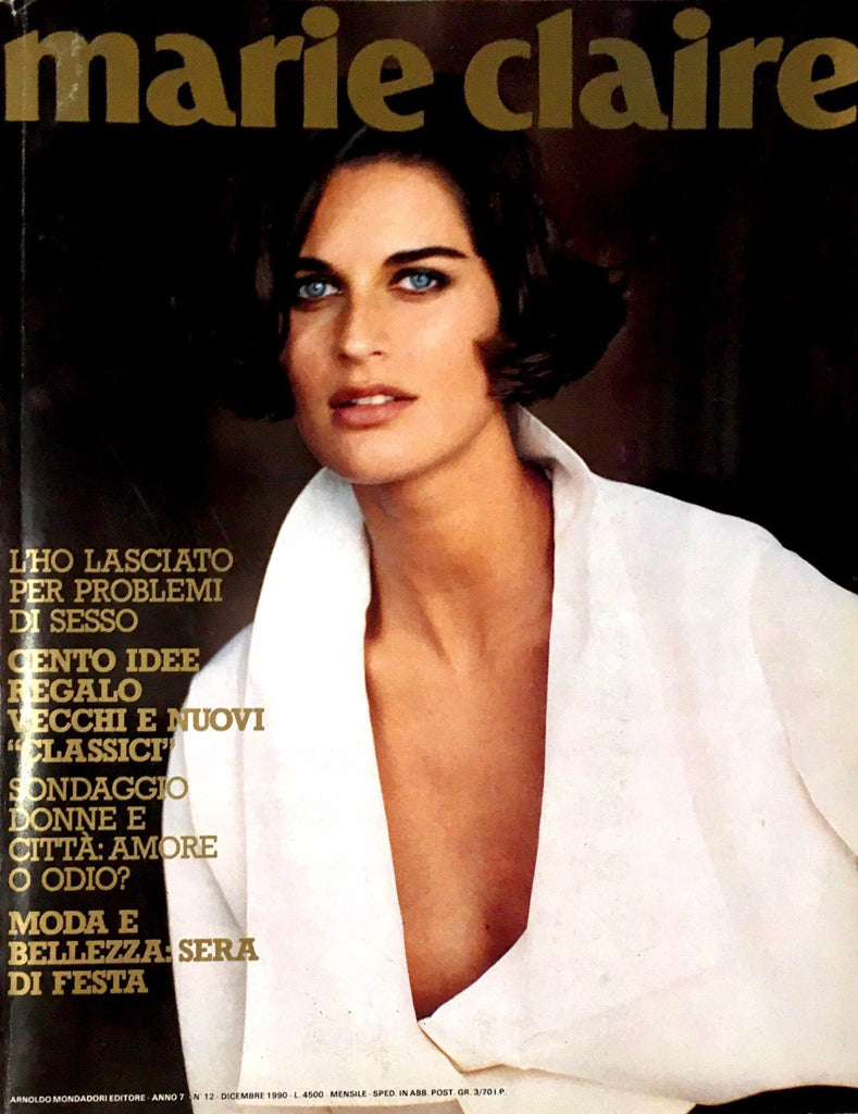 MARIE Claire Italia magazine December 1990 VANESSA DUVE Emma Sjoberg TARA YODIT