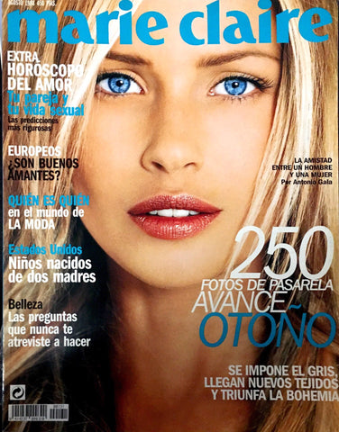 MARIE CLAIRE Magazine Spain August 1998 DANIELA PESTOVA Uma Thurman AINHOA ARTETA