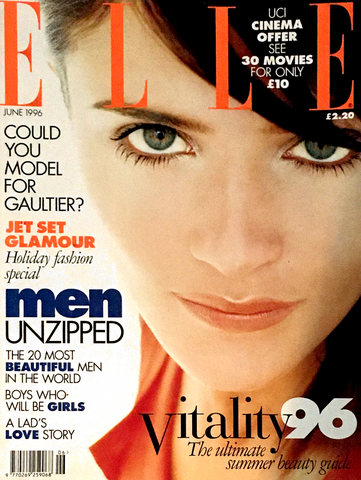 ELLE UK Magazine June 1996 HELENA CHRISTENSEN Karen Ferrari CHRISTINA KRUSE
