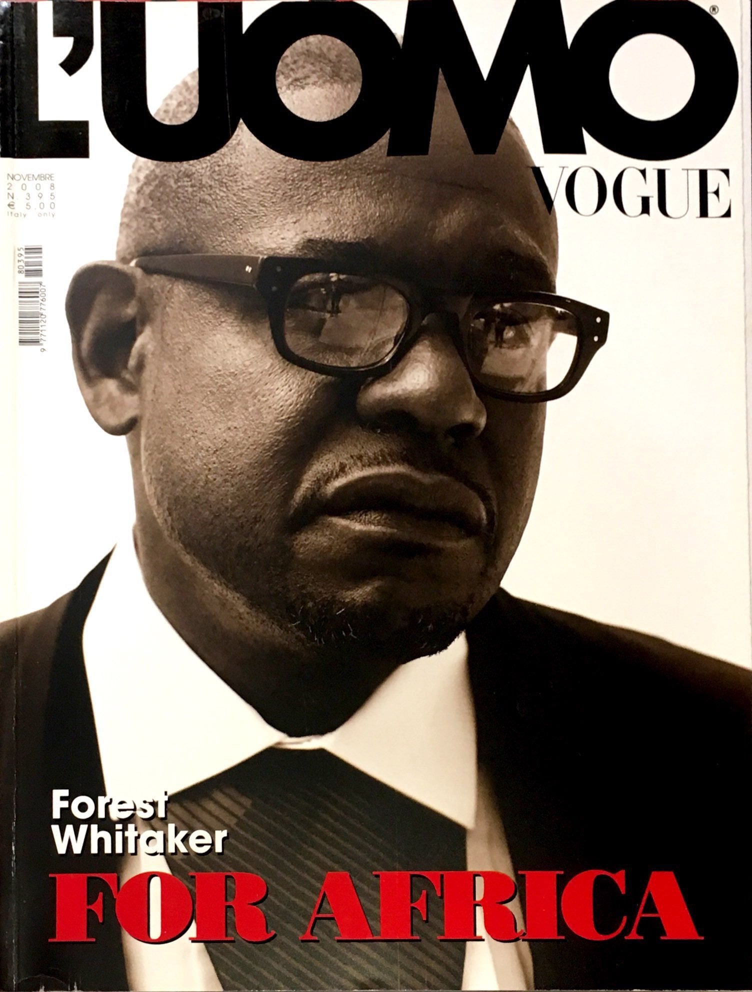 L'UOMO VOGUE Magazine November 2008 FOREST WHITAKER Nelson Mandela MAT