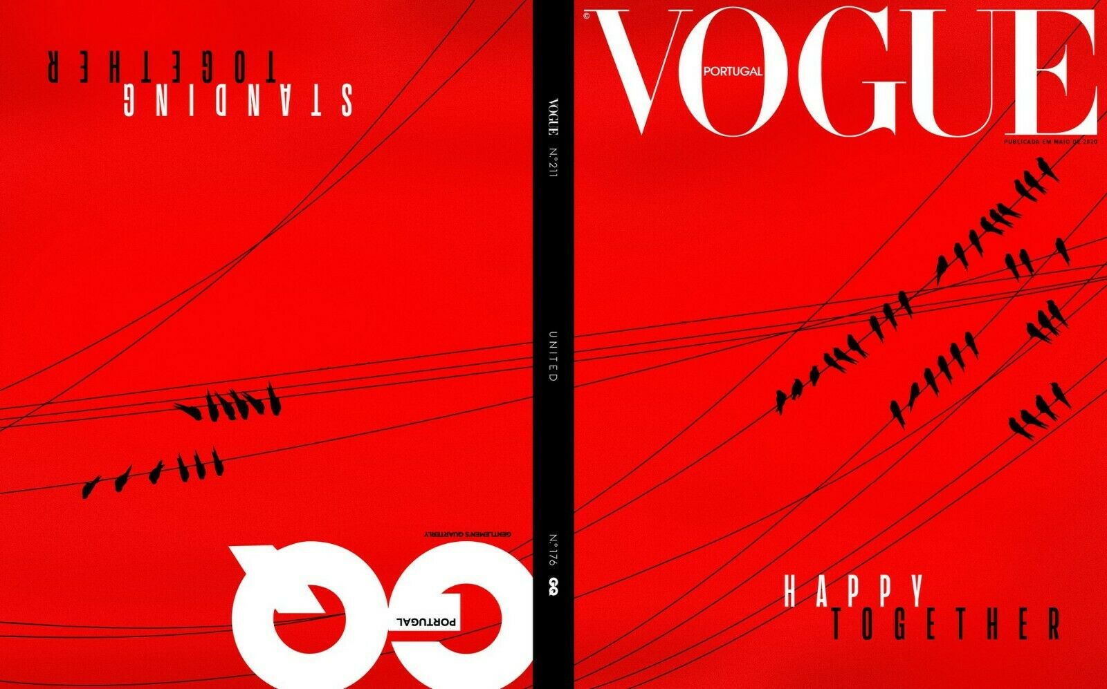女性情報誌 Vogue Portugal Magazine April 2020 VOGUE Magazine Portugal April 2020 Kiss with Mask cover #1