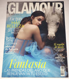 GLAMOUR Spain Magazine January 2018 BARBARA PALVIN Rosalia CHARLOTTE CAREY