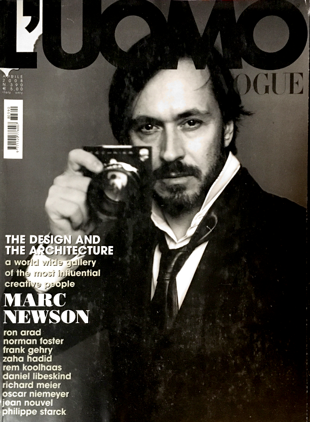 L' UOMO VOGUE Magazine April 2008 MARC NEWSON Zaha Hadid REM KOOLHAAS Richard Meyer