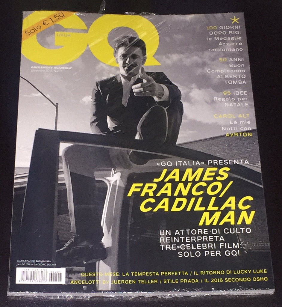 GQ Italia Magazine December 2016 JAMES FRANCO Carol Alt FILIP HRIVNAK Juergen Teller - magazinecult