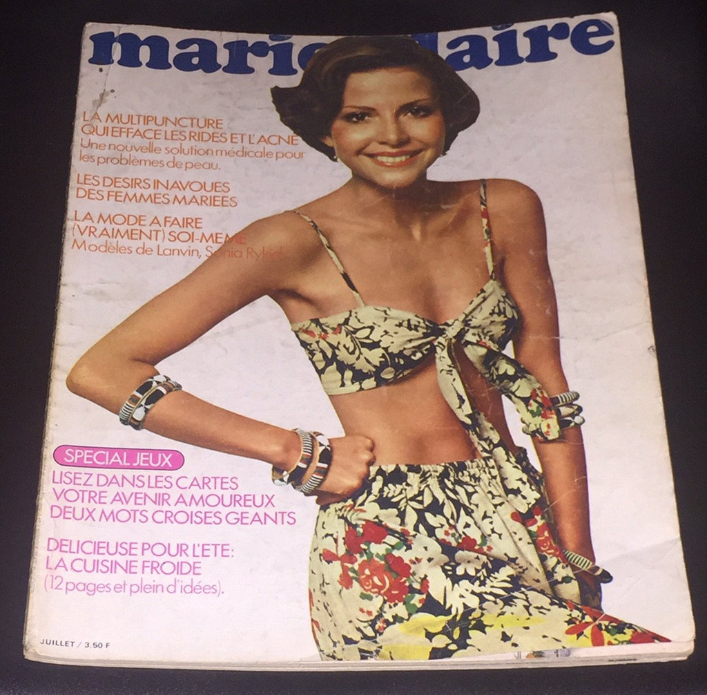 Vintage Marie Claire France magazine July 1973 HANS FEURER - magazinecult