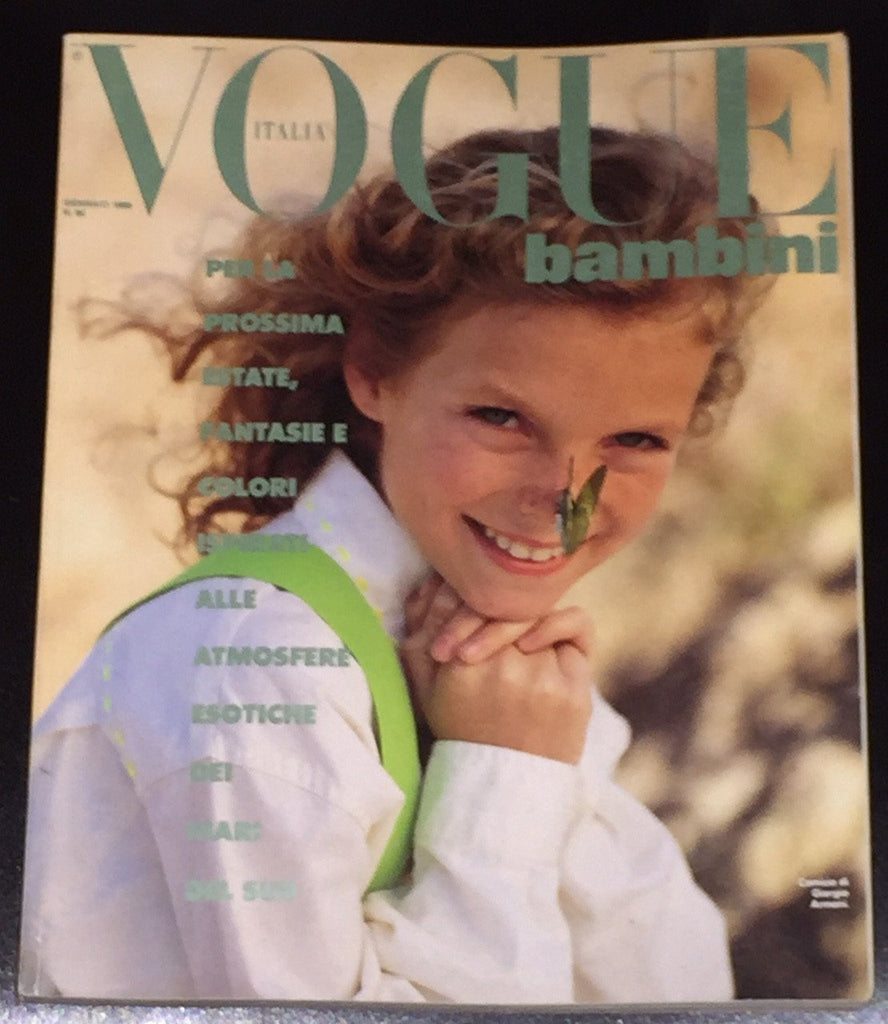 Vintage VOGUE BAMBINI Kids Children Enfant Fashion ITALIA Magazine January 1989 - magazinecult