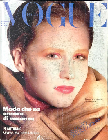 VOGUE Magazine Italia September 1986 ALISON COHN Fur Leather editorials Speciale #15